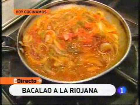 Receta de Bacalao a la riojana   ED