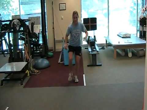 Single-Leg Line Jump (Lateral) - Hold