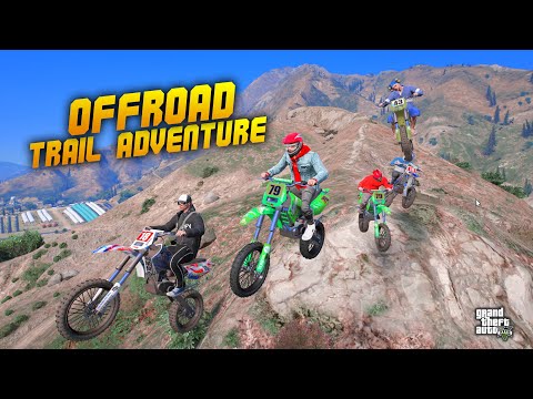OFFROAD CONVOY UP AND DOWN MOUNTAINS USING MOTOCROSS !! GTA 5 Roleplay Indonesia #HexosRoleplay