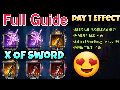 let's make x of sword perfectly 😍 | x of sword full guide video | marvel future fight