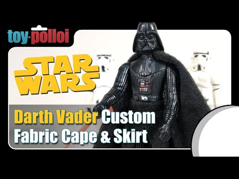 Vintage Star Wars Kenner Darth Vader Custom Fabric cape & Skirt - Toy Polloi