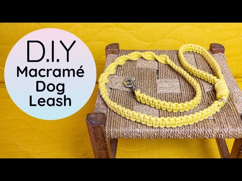How to make a Macrame Dog Leash | DIY Easy Dog Lead