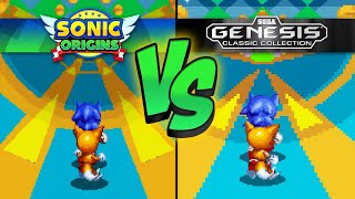 Sonic Origins Graphics Comparison (New vs Genesis Classics)