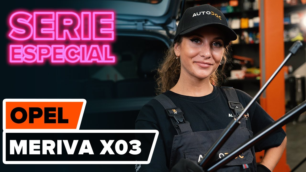 Cómo cambiar: amortiguador de maletero - Opel Meriva X03 | Guía de sustitución
