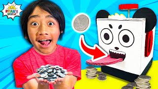 How to make a DIY Coin Bank out of cardboard and more!