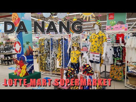 Da Nang Vietnã, excursão de compras no supermercado LOTTE Mart - excursão ao Vietnã em 4K