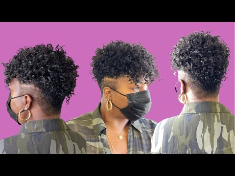 Curly faux hawk | Protective style