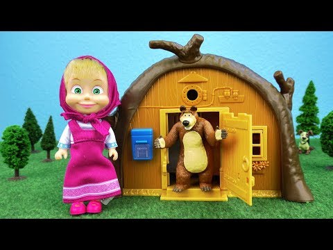 Mascha und der Bär Unboxing | Krankenwagen, Bärenhaus & Masha Spielzeugautos für Kinder