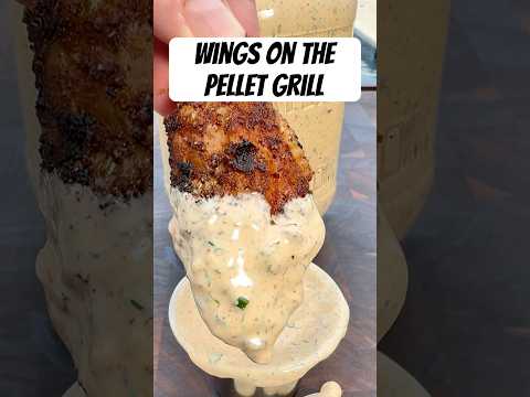 Wings on the Pellet Grill! #wings #pelletgrill #ranch