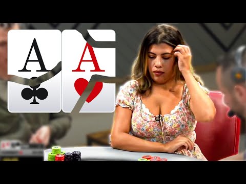 Can This Lady Crack Pocket Aces?!