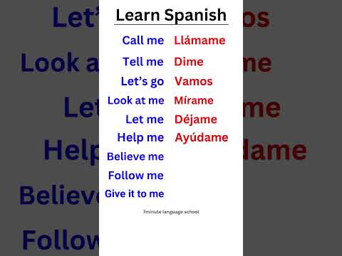 Most Basic Spanish Phrases! #shorts