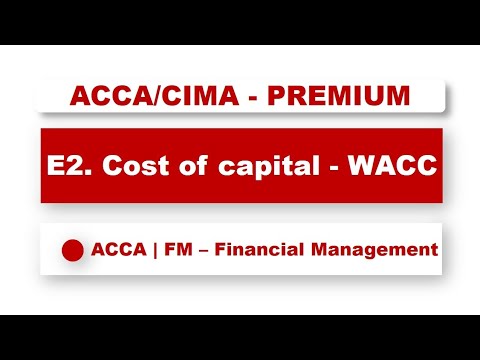 ACCA F9 - Cost of Capital - WACC | @financeskul