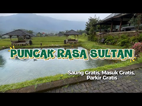 Gak Nyangka! Di Puncak Ada Saung & Parkir GRATIS