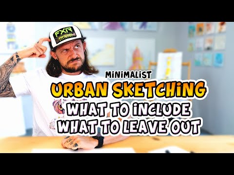 Learn Minimalist Urban Sketching - What to Include and What to Exclude in Your Scene | Sketchy Brett