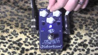 Video thumbnail for VFE DISTORTION 3 multi tone high gain drive pedal demo with Les Paul by gearmanndude