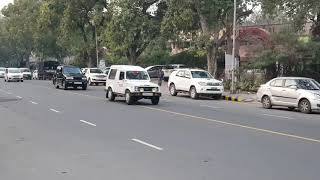 BSP Chief Mayawatis Motorcade Arrives at Her New D