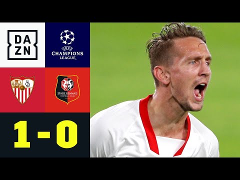 Es geht doch! Luuk de Jong nach 15 Torschüssen: Sevilla - Rennes 1:0 | UEFA Champions League | DAZN