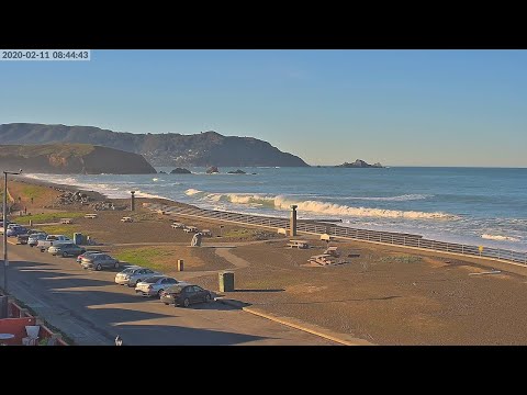 Sharp Park Beach, Pacifica live webcam