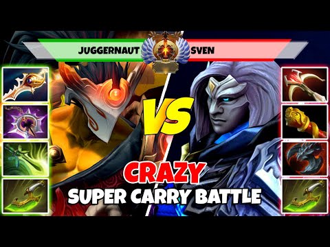 JUGGERNAUT (Carry) vs SVEN (Carry) - Epic Battle Of Immortal Rank Dota 2 Players - Z Dota 2