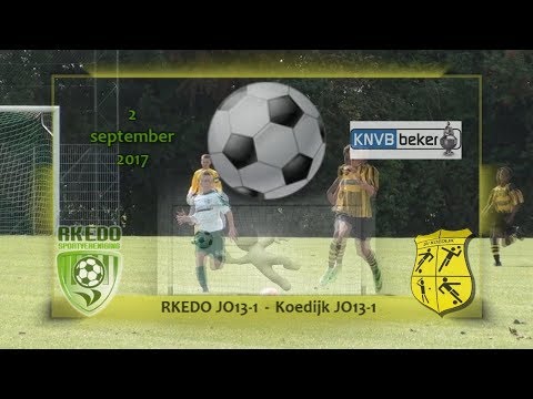 RKEDO JO13-1 - Koedijk JO13-1 (02 september 2017)