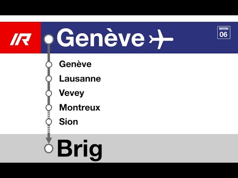 SBB CFF Ansagen/annonces » IR(90) Genève-Aéroport — Brig (2021) | SLBahnen