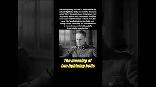 The hidden meaning of two lightning bolts #ww2 #history #wwii