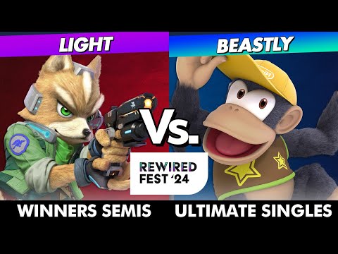 ReWired Fest 2024 - Light (Fox) vs. Beastly (Diddy Kong) - Winners Semi Finals