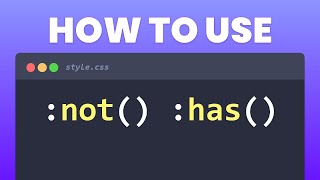 Download the video "Learn CSS :not() and :has() selector in 6 Minutes"
