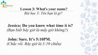 Bài 3: Bạn tên là gì? | Lesson 3: What's your name?