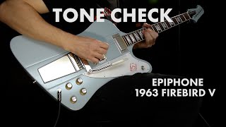 Video thumbnail for TONE CHECK: Epiphone 1963 Firebird V Guitar Demo | Cream City Music by Cream City Music