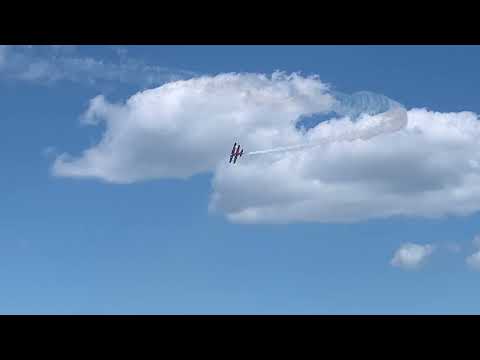 RAD Aerosports Jet Waco takeoff at Oshkosh, 2022.
