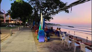 Kuta, Bali 🇮🇩 4K HDR Walking Tour | Legian Streets, Kuta Beach & Sunset to Night