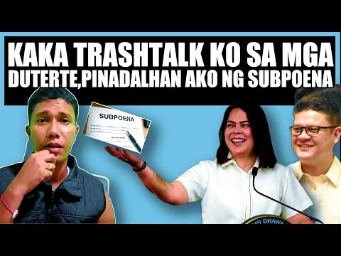 Ballpoint Man Pinadalhan Ng Subpoena Ni Sara At Digong!? 