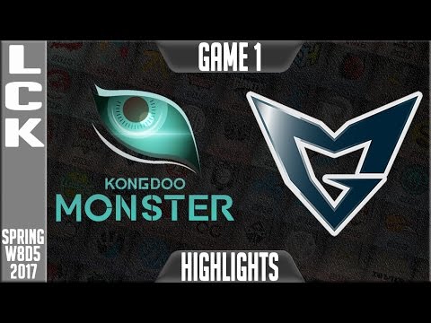 Samsung Galaxy vs Kongdoo Monster Highlights Game 1 - LCK Week 8 Day 4 Spring 2017 SSG vs KDM G1