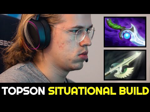 TOPSON Super Annoying Pangolier with Fast Halberd Situational Build 7.32c Dota 2