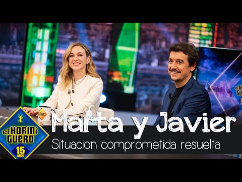 Javier Veiga sale de una situación comprometida con Marta Hazas - El Hormiguero
