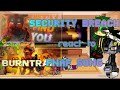 SECURITY Breach React To FNAF Songs Gacha Club React To