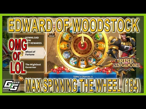 SPINNING FOR EDWARD 184 TIMES! OMG OR LOL? - Rise of Kingdoms