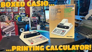 A Boxed, Complete Casio Printing Calculator  ( Casio FR-3100 ) Unbox & Review
