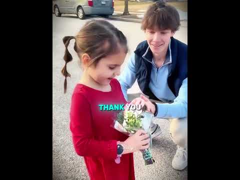 Boyfriend Gave His Girlfriend's Little Sister Flowers 🥹💐 #family