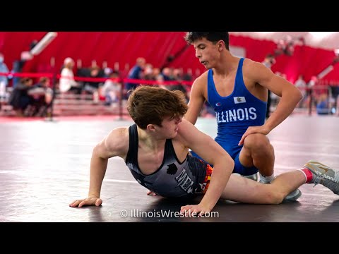 132 – Cole Rhemrev {G} of Stevenson IL vs. Lennon Steinkuehler {R} of Prospect IL