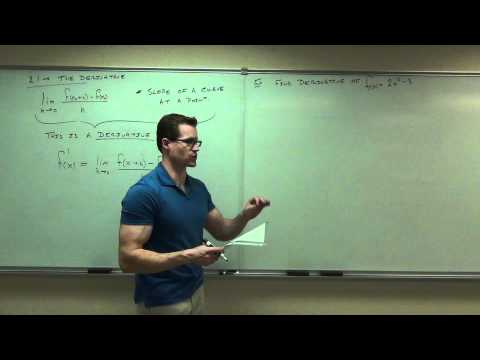 Calculus 1 Lecture 2.1 Part 1