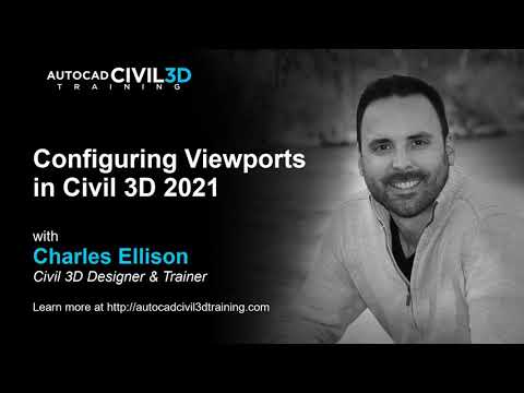 Configuring Viewports in Civil 3D 2018, 2019, 2020, 2021