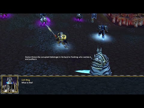 Lich King Arthas Fights The Wielder of Ashbringer
