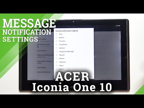 How to Change Notification Ringtone in ACER Iconia One 10 – Customize Notification Sounds