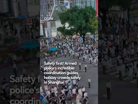 Safety first! Armed police's incredible coordination guides holiday crowds safely in Shanghai