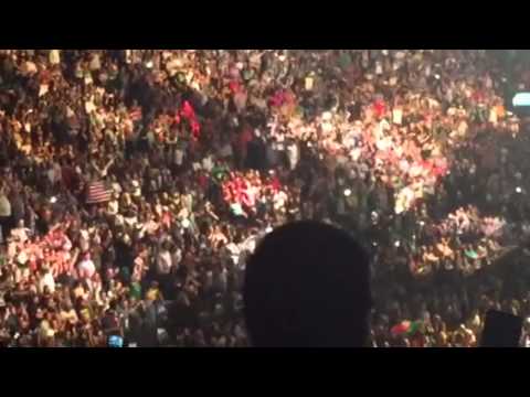 Conor mcgregor UFC 189 fight entrance Chad Mendes (Sinead O' Connor concert)