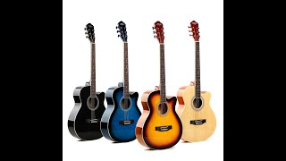 Video thumbnail for Caravan Music Acoustic Guitar HS-4010 by Deviser Guitar
