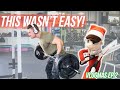 THIS WASN'T EASY | HIGH VOLUME BACK WORKOUT | VLOGMAS EP 2