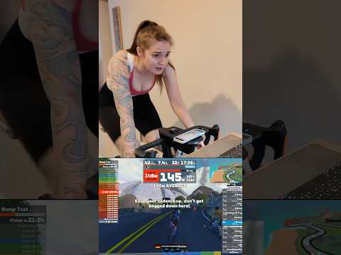ZWIFT FTP RAMP TEST FAIL 🥴 #cycling #zwift